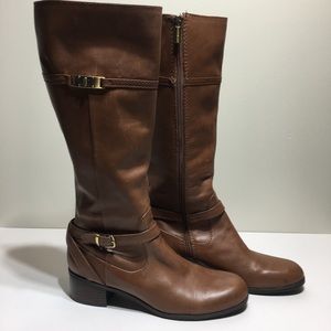 Bandalino Brown Leather Boots Size 9